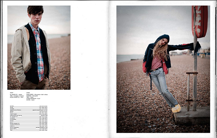 'Seasider' fashion story, Plus1 Magazine